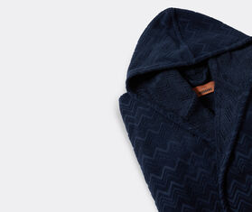 Missoni &#39;Chalk&#39; hooded bathrobe, blue BLUE MIHO24CHA830BLU