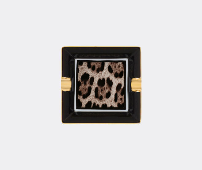 Dolce&Gabbana Casa 'Leopardo' ashtray, square, small MULTICOLOUR DGCA22POR378MUL
