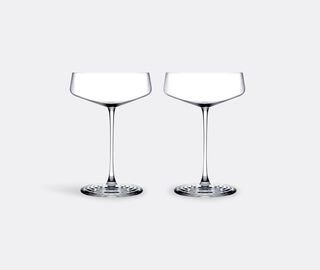 Nude 'Splash' champagne coupe, set of two, clear TRANSPARENT NUDE26SPL343TRA