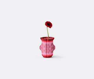Wontek 'Ancient Aliens' vase no. 1, cherry, red and lilac RED WONT26VAS014RED