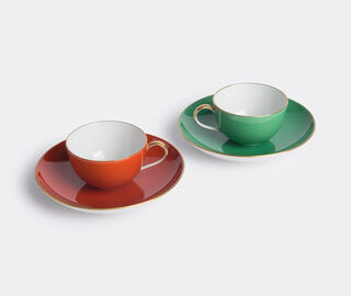 KPM Berlin 'Urbino' espresso set MULTICOLOUR KPM118URB515RED