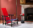 Cassina 'Red and Blue' armchair Red, blue and black CASS21RED657RED