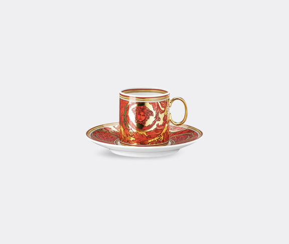 Rosenthal 'Medusa Garland' espresso cup and saucer, red undefined ${masterID}