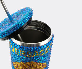 Versace 'Medusa' studded travel cup mug, Capri blu BLUE VERS22TRA365BLU