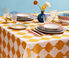La DoubleJ 'Plaza' linen tablecloth, large, yellow multicolor LADJ24PLA472MUL