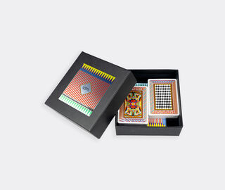 VESTA Playing card set with notebook and pencil, multicolor MULTICOLOUR VEST25PLA636MUL