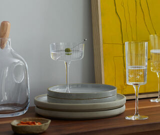 LSA International 'Gio Line' champagne and cocktail glass, set of four, clear TRANSPARENT LSAI23GIO330TRA