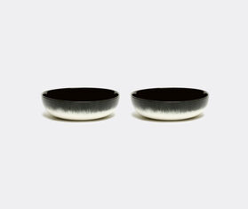Serax 'D&eacute;' bowl, variation B, set of two, white and black WHITE SERA24HIG551WHI