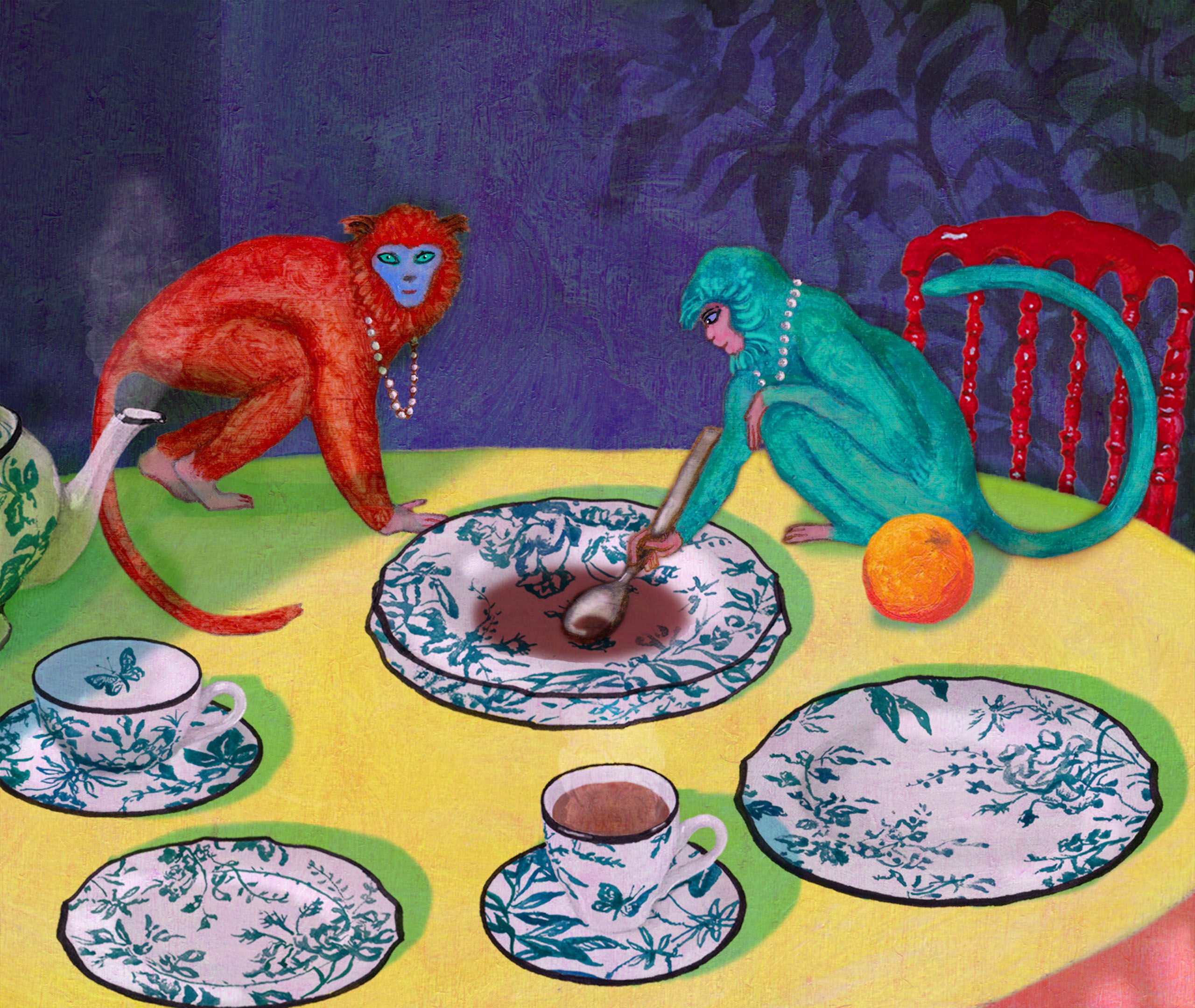 Herbarium' soup bowl, set of two, green by Gucci | Tableware