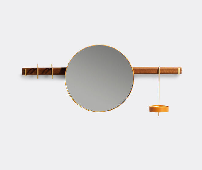 Poltrona Frau 'Ren' wall mirror LIGHT BROWN POFR20REN874BRW