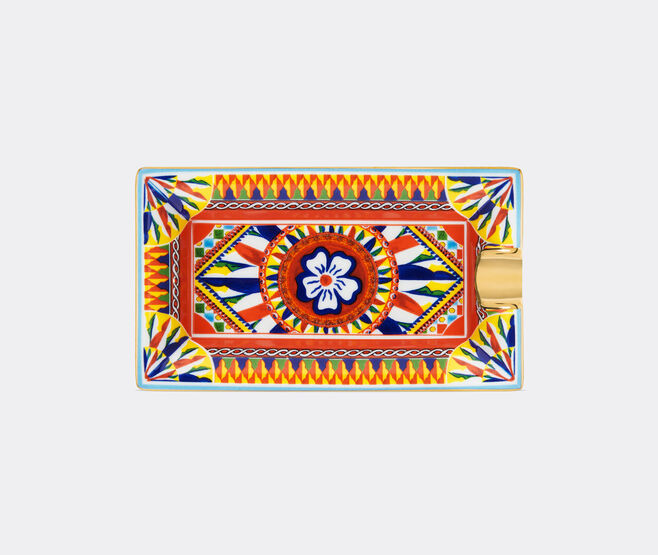 Dolce&Gabbana Casa 'Carretto Siciliano' ashtray, rectangular MULTICOLOUR DGCA22POR323MUL