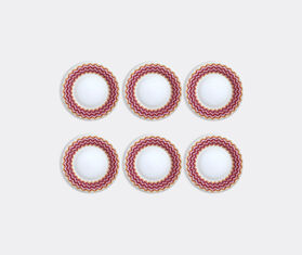 Missoni 'Zig Zag Jarris' dessert plate, set of six, pink MULTICOLOUR MIHO22ZIG484MUL