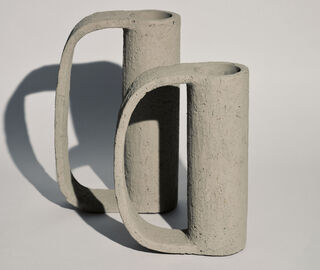 Serax 'Vase 02 Fck' vase, cement GREY SERA26VAS214GRY