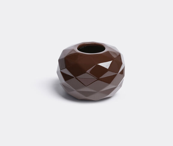 Bosa Cut Paunchy Vase 1. Glossy coffee brown ${masterID} 2