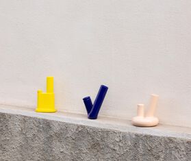 Wood'd 'Weed'd Bong SB001', yellow YELLOW WOOD22BON768YEL