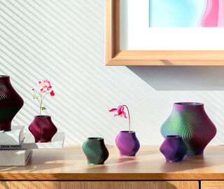 Sheyn 'Bloz 14' vase, medium, watermelon RED SHEY26BLO684RED
