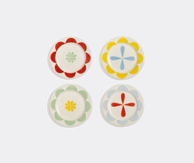 &amp;k Amsterdam &#39;Folk&#39; dessert plate, set of four, multicolor MULTICOLOUR AMST25PLA845MUL