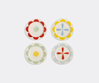 &amp;k Amsterdam 'Folk' dessert plate, set of four, multicolor MULTICOLOUR AMST25PLA845MUL
