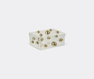 By Gabs 'Box Match' sculpture, gold GOLD GABS24BOX660GOL