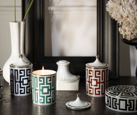 Ginori 1735 'Labirinto' candle, red RED RIGI20LAB013RED