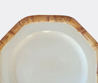 Les-Ottomans 'Bamboo' dinner plate, set of four MULTICOLOUR OTTO23BAM872MUL