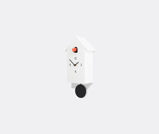 Domeniconi 'Zuba' cuckoo clock, white WHITE DOME25CUC443WHI