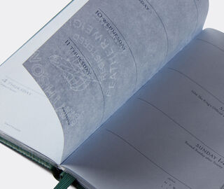 Smythson '2026 Panama' weekly diary with pocket, forest green GREEN SMYT25PAS376GRN