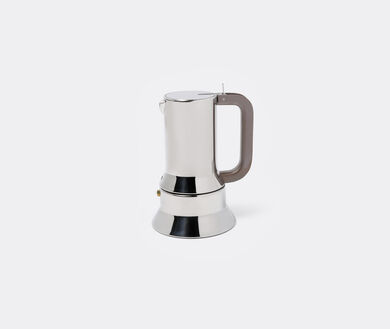 Alessi Espresso Maker 9090 by Richard Sapper, 6 Espresso Cups 