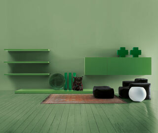 Cappellini 'Cross' cabinet, green GREEN CAPP21CRO358GRN