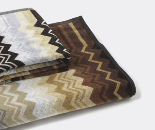 Missoni 'Giacomo' towel set, two pieces, black BLACK MIHO22GIA719MUL