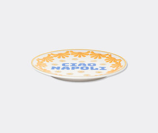 Bitossi Home 'Ciao Napoli' plate, blue and gold MULTICOLOUR BIHO26CIA905MUL
