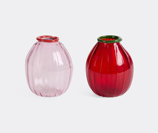 Lisa Corti 'Rosebud' vase, set of two, pink and red MULTICOLOUR LICO26ROS332MUL