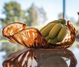 Poltrona Frau 'Water Illusion' bowl, large BROWN POFR22WAT302BRW