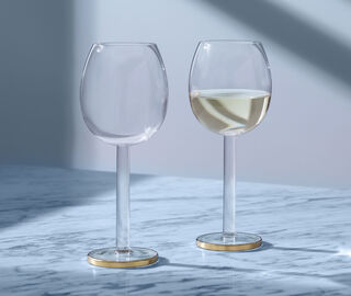 LSA International 'Luca' wine glass, set of two GOLD LSAI21LUC885GOL
