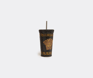 Versace 'Medusa' studded travel cup mug, black BLACK VERS22TRA732BLK