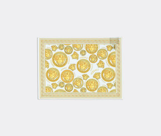 Versace 'Medusa Amplified' napkin and placemat, set of two, white WHITE VERS22SET298WHI