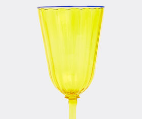 La DoubleJ &#39;Rainbow&#39; wine glass, set of two, yellow YELLOW LADJ23WIN670YEL