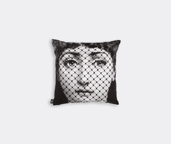 Fornasetti 'Burlesque' cushion black and white FORN23CUS211MUL