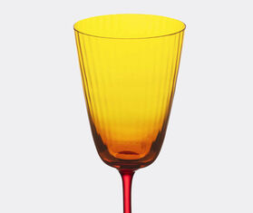 Dolce&amp;Gabbana Casa 'Carretto Siciliano' white wine glass, yellow and blue YELLOW DGCA22HAN703MUL