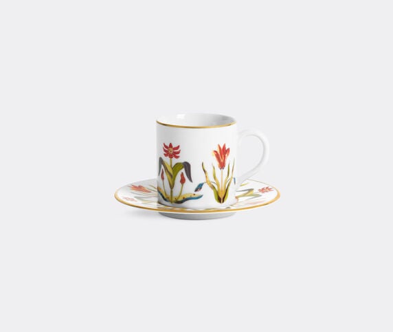 L'Objet 'Grand Tour' espresso cup and saucer, multicolor MULTICOLOUR LOBJ26GRA180MUL