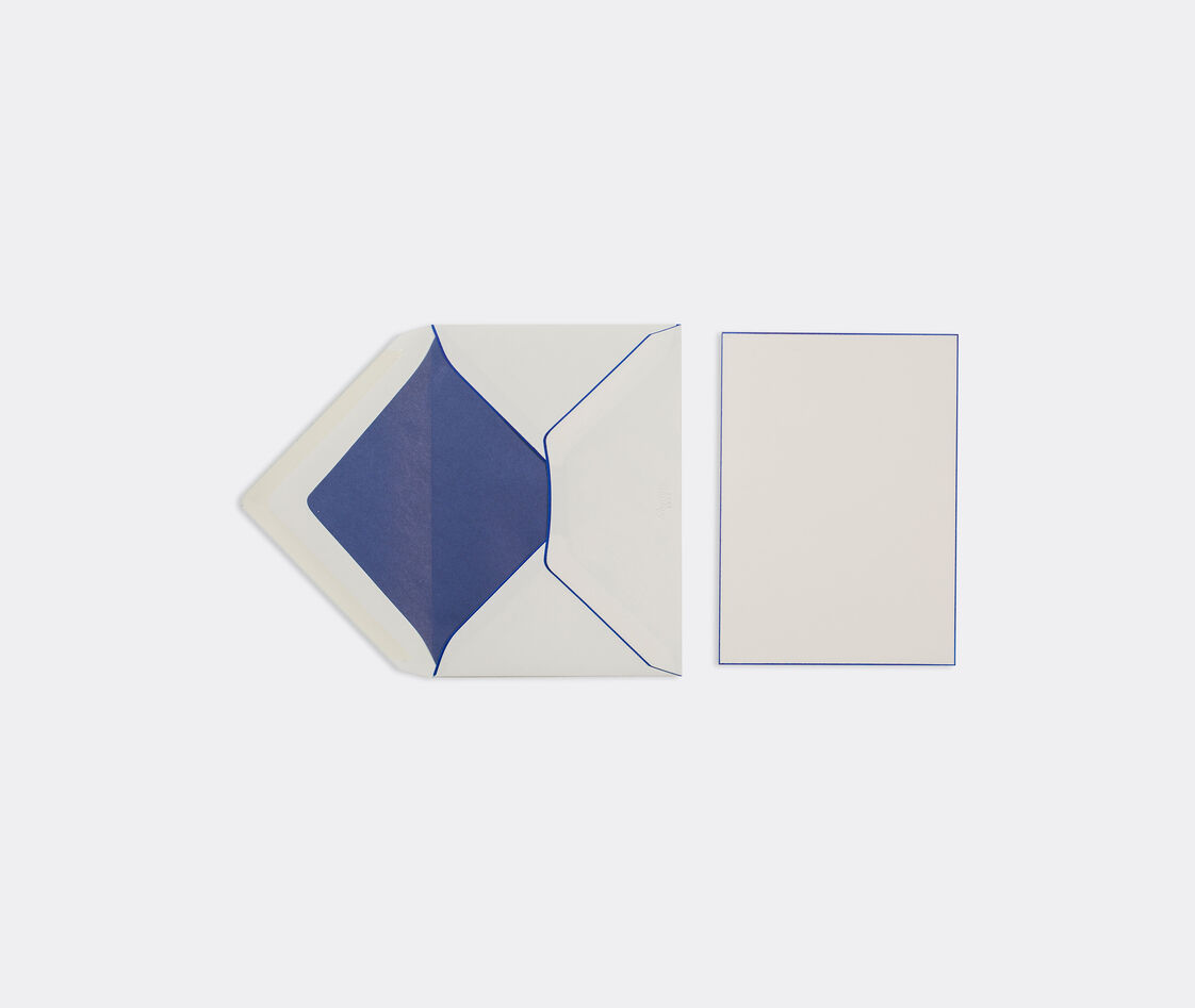 Pineider Writing White In White, Blue