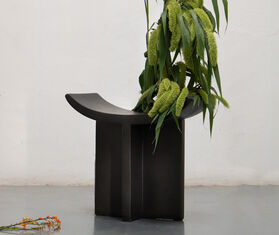 101 Copenhagen &#39;Brutus&#39; stool, oak, coffee black LIGHT BROWN COPH25BRU520BLK