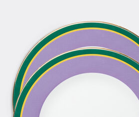 La DoubleJ &#39;Rainbow Viola&#39; dinner plate, set of two PURPLE LADJ23DIN109PUR
