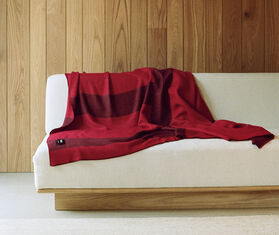 Tekla Fabrics Plaid merino wool, burgundy MULTICOLOUR TEFA19FIN860RED