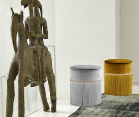 Lorenza Bozzoli Couture &#39;Couture&#39; ottoman, medium, yellow YELLOW LOBO20COU349YEL