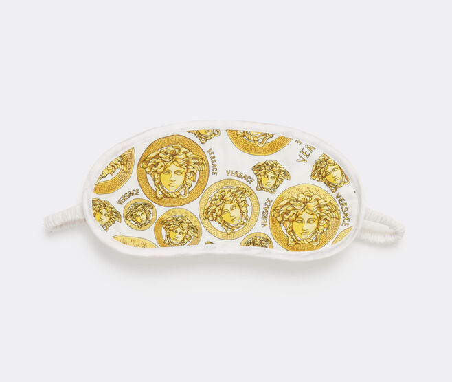 Versace 'Medusa Amplified' eye mask, white WHITE VERS22EYE207WHI