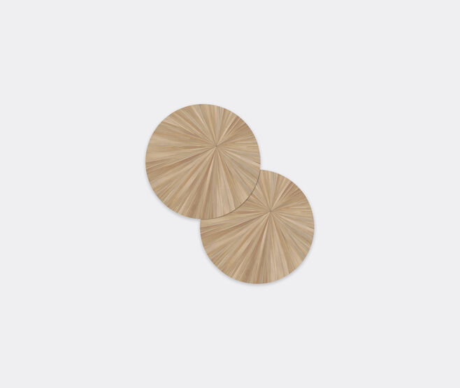 HestiaLiving 'Soleil' round tablemat, set of two, fawn MULTICOLOUR HELI25SOL627BEI