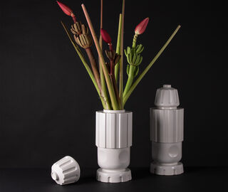Pulpo 'Vase Fg1', white WHITE PULP22VAS447WHI