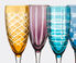 POLSPOTTEN 'Cuttings Champagne glasses', set of six multicolor POLS22CHA675MUL