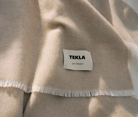 Tekla Fabrics Plaid merino wool, beige BEIGE TEFA19FIN846BEI